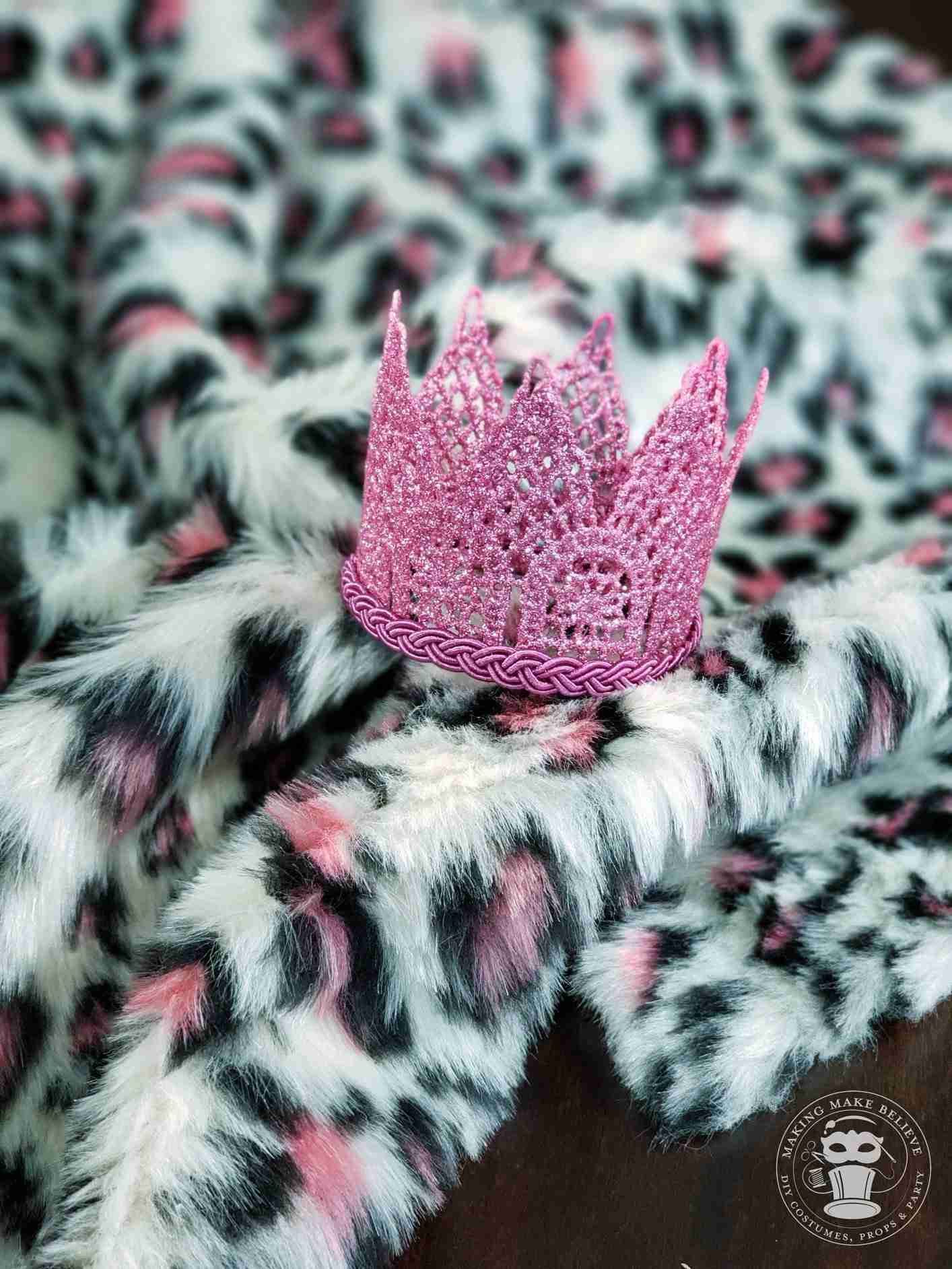 Finished crown with added trim