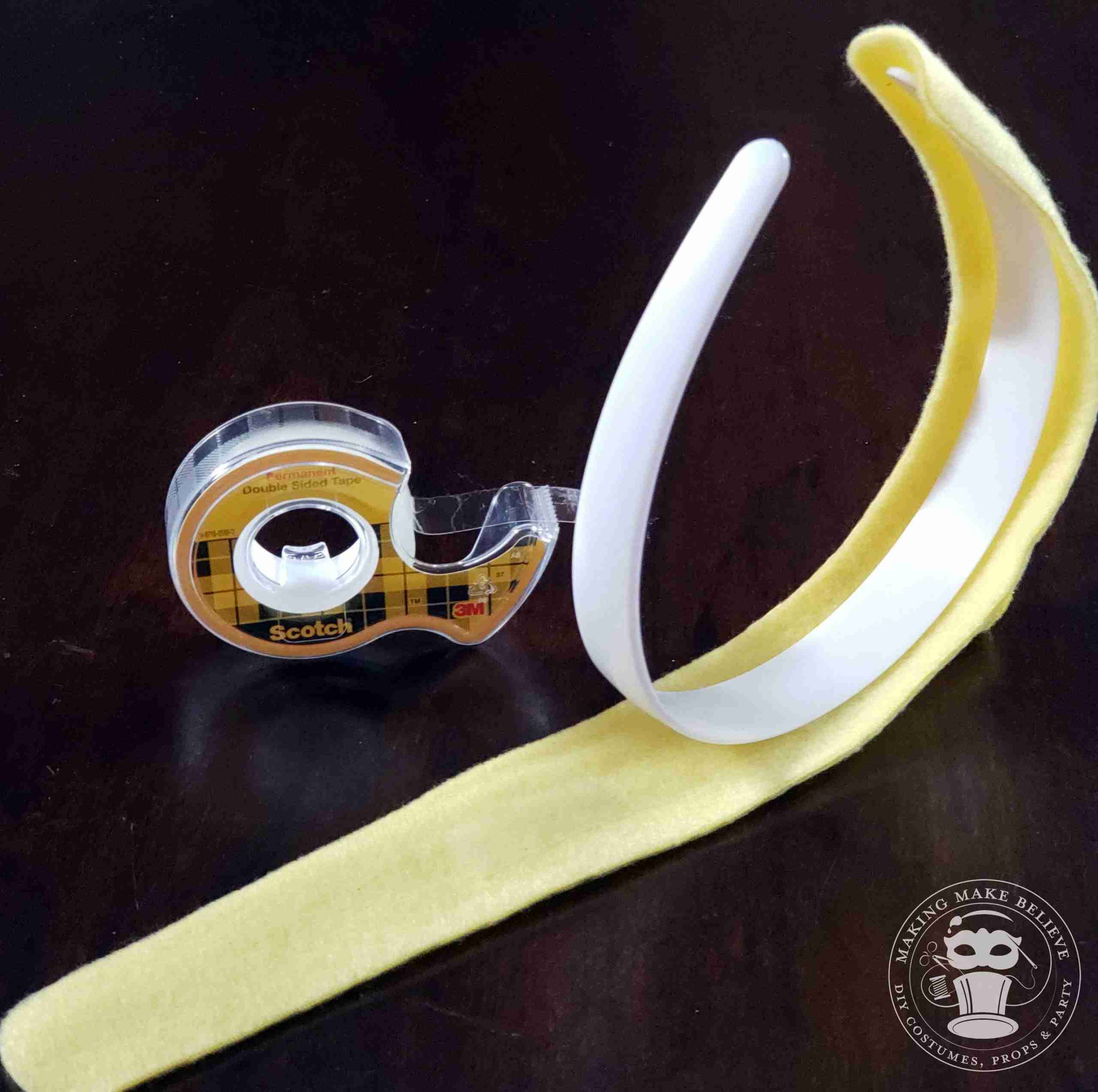 Stick cover onto headband