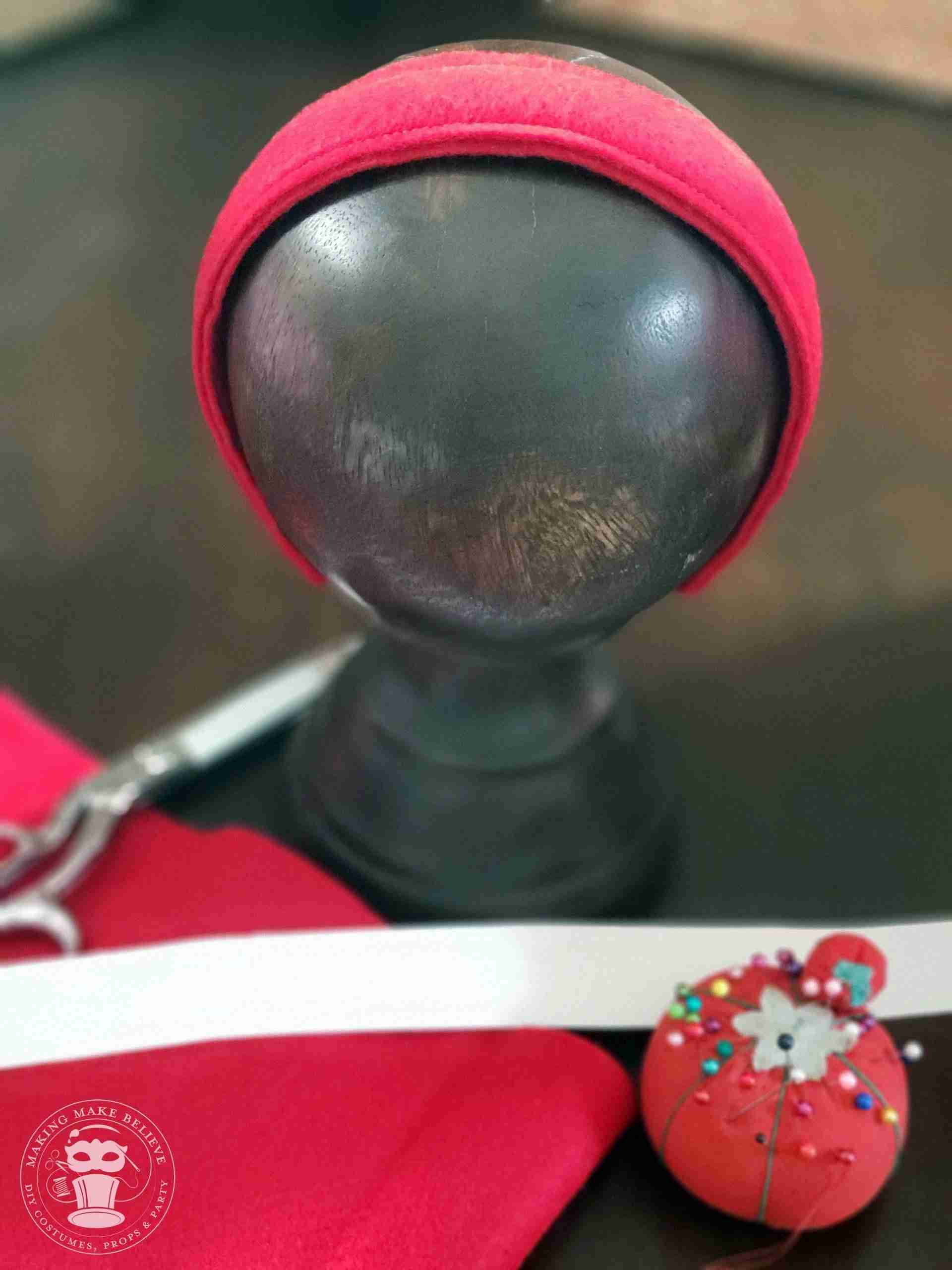 Finished Slip On Headband Cover