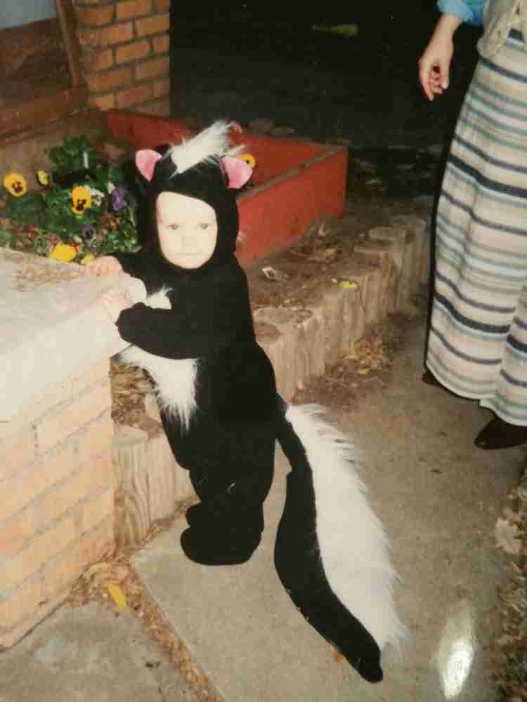 Skunk costume made from McCalls P209