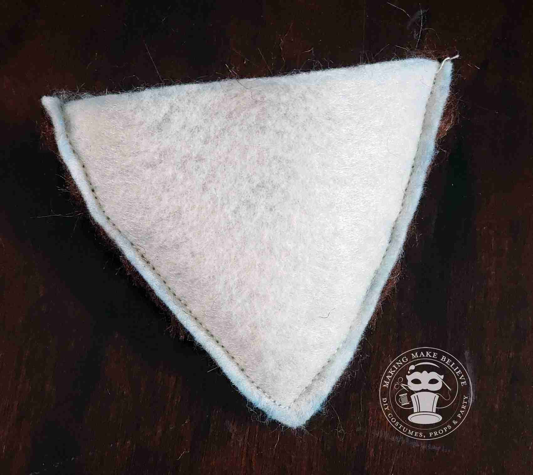 Stitch sides leaving bottom edge open