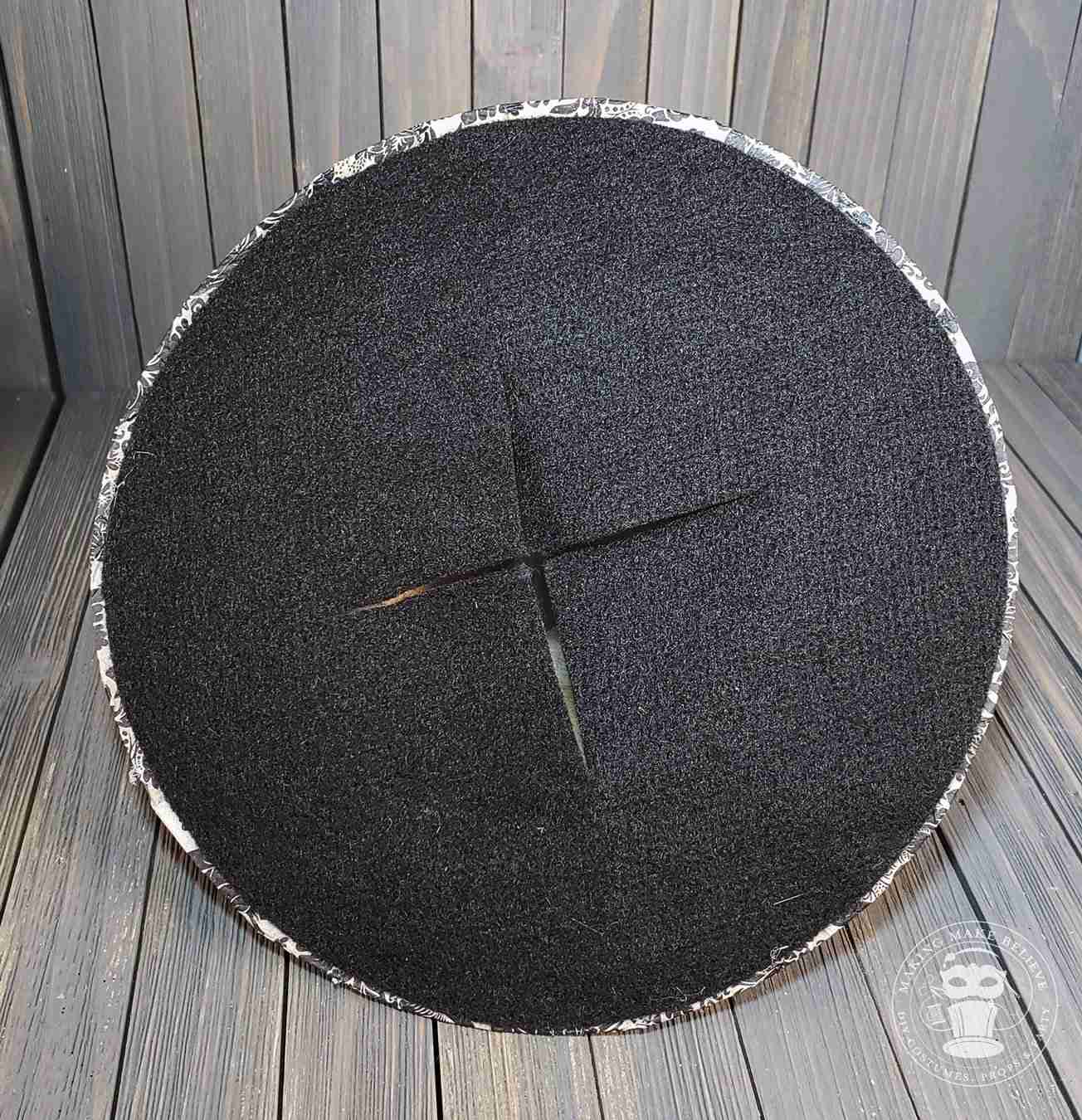 Cut slits in felt