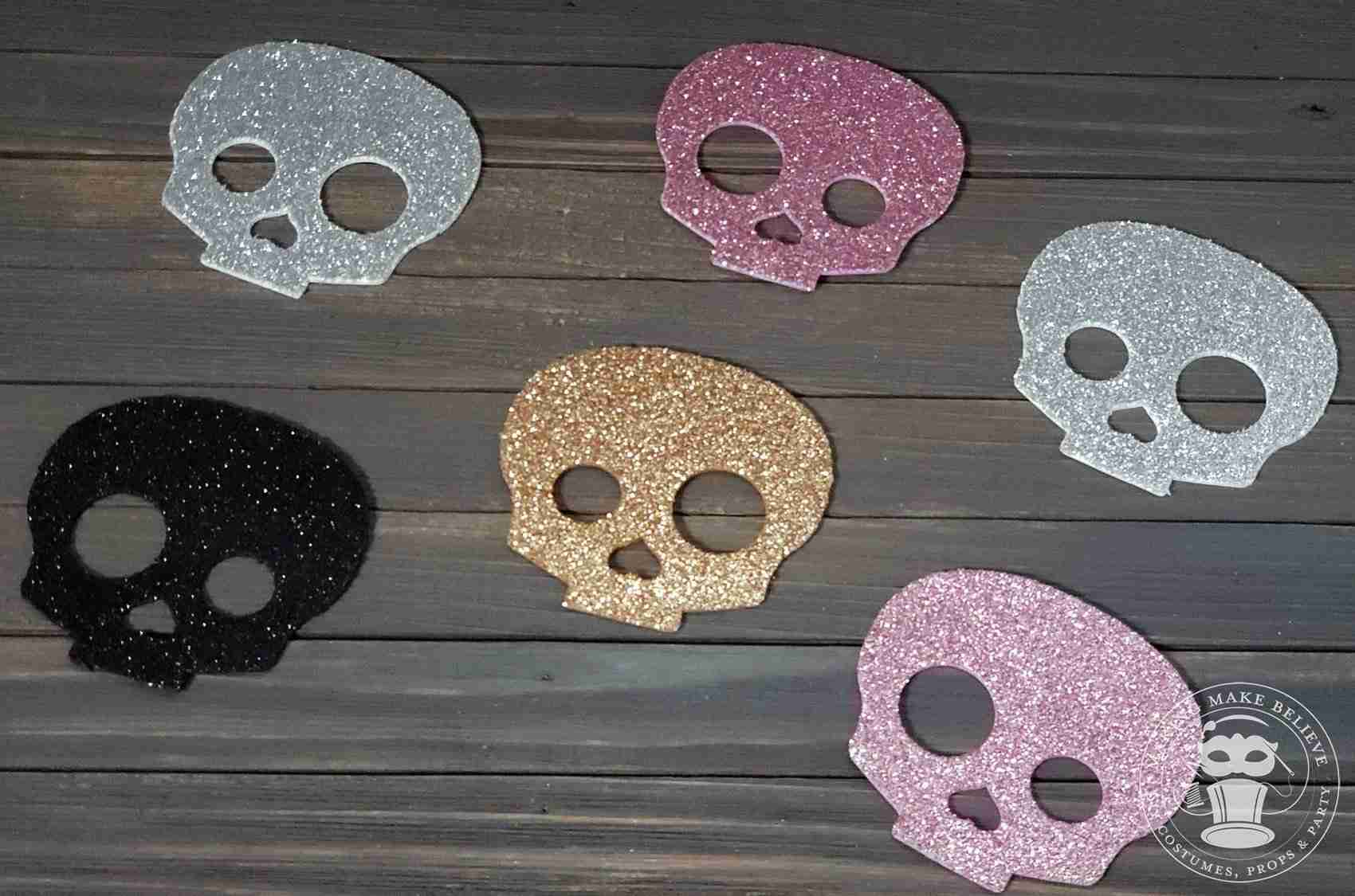 Cut two skulls for each floral pick