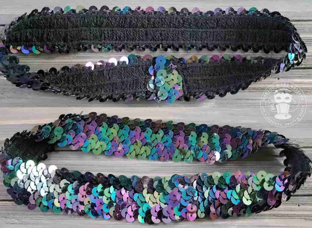 Underside and topside of completed band