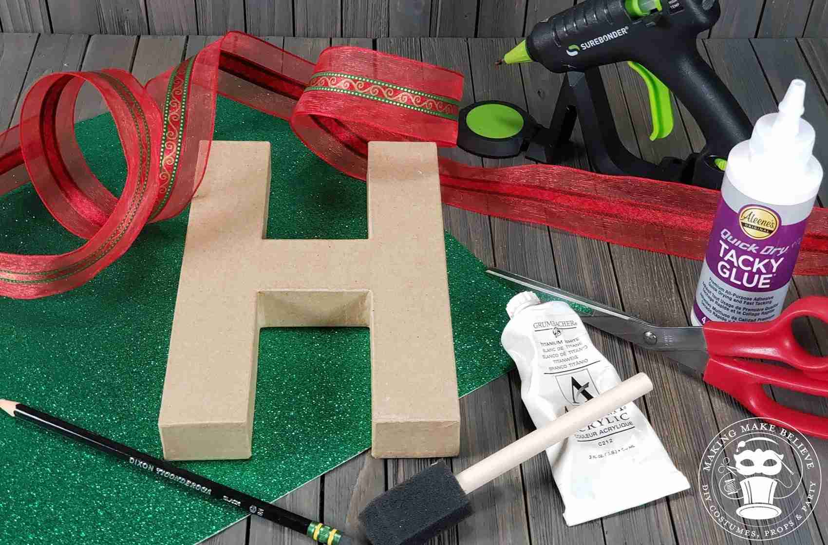 Decorate Paper Mache Letters