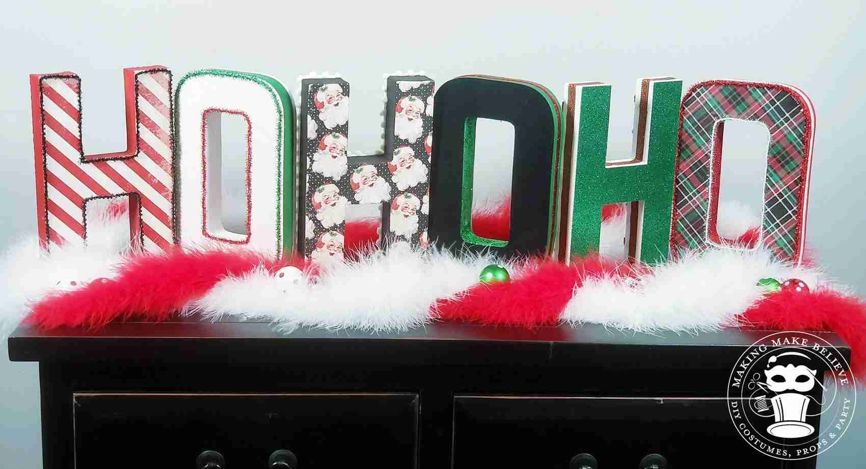 Decorated Paper Mache Letters