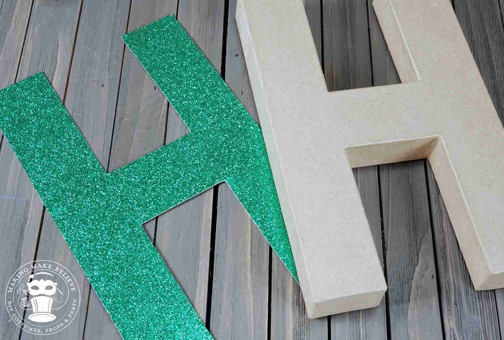 Cut out paper letter