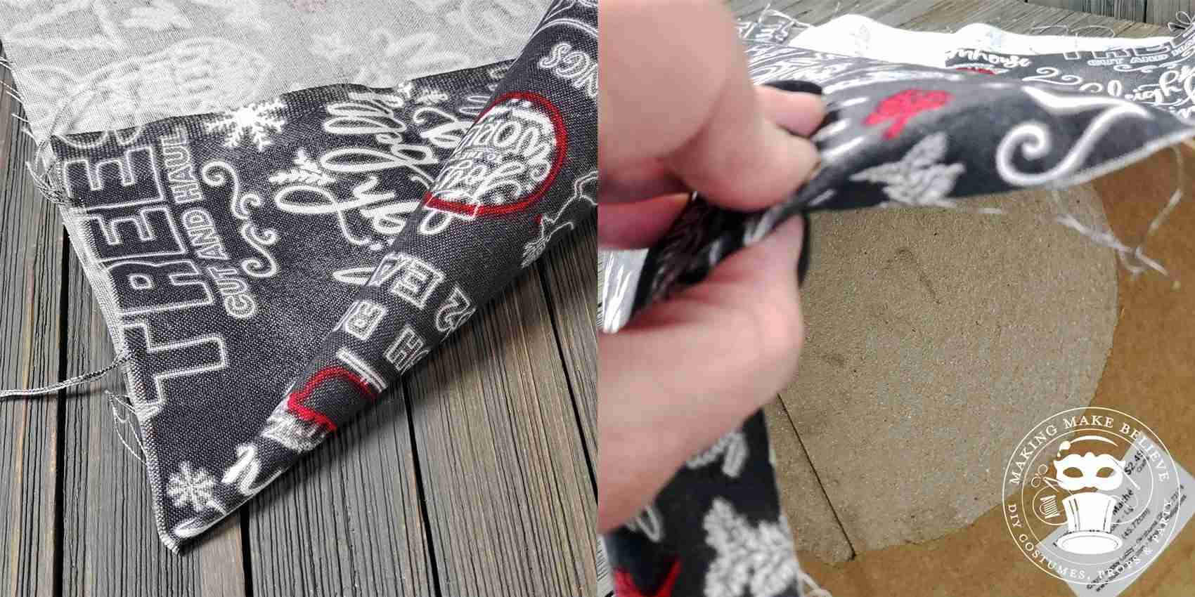 Paper Cones Wrapped In Fabric