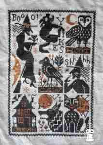 Bump In The Night Halloween Cross Stitch