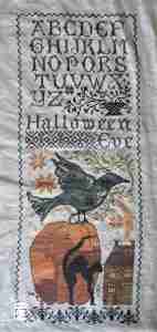 Halloween Eve Cross Stitch Sampler