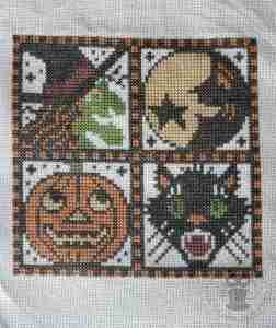 Halloween Foursome Cross Stitch
