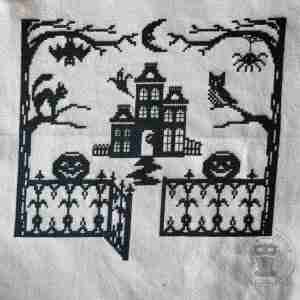 Midnight Manor Halloween Cross Stitch