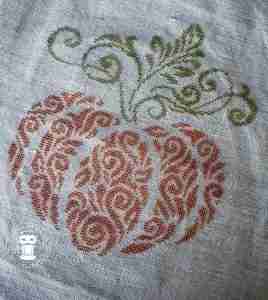 Pumpkin Mandala Halloween Cross Stitch