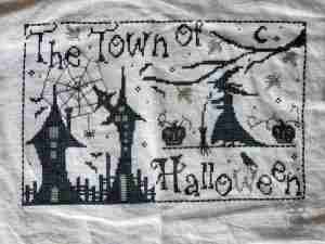 The Town Of Halloween Cross Stitch
