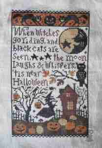 When Witches Go Riding Halloween Cross Stitch