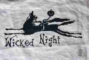 Wicked Night Halloween Cross Stitch
