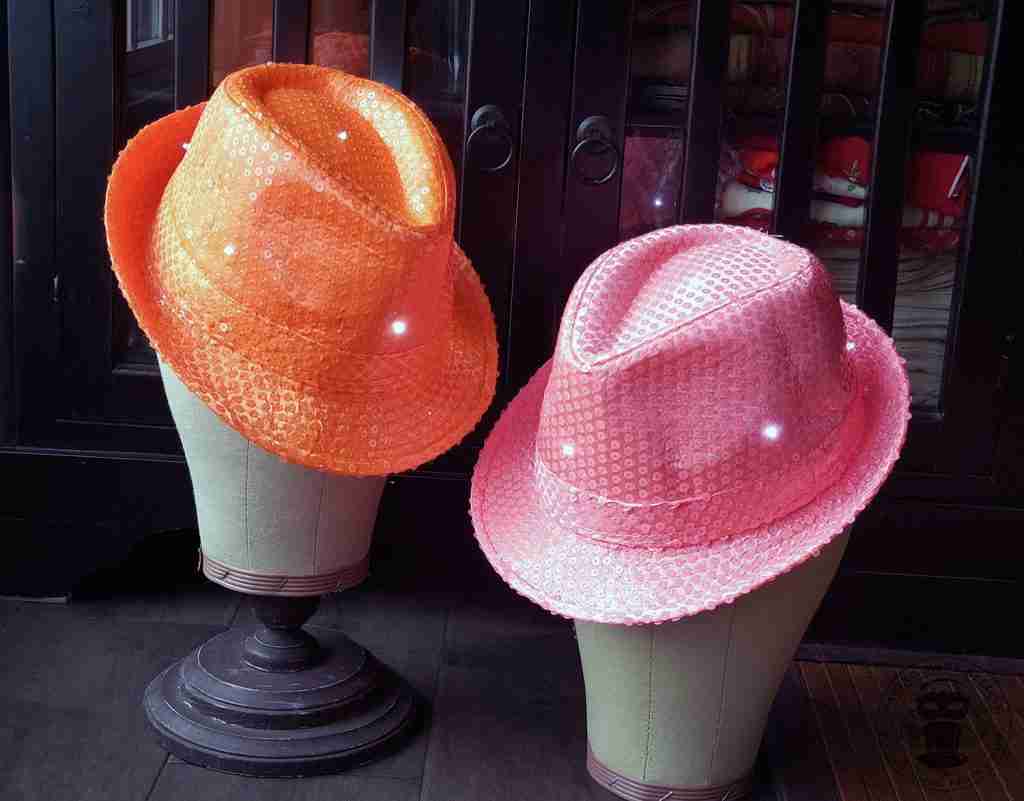 Flashing Fedora Costume Hats