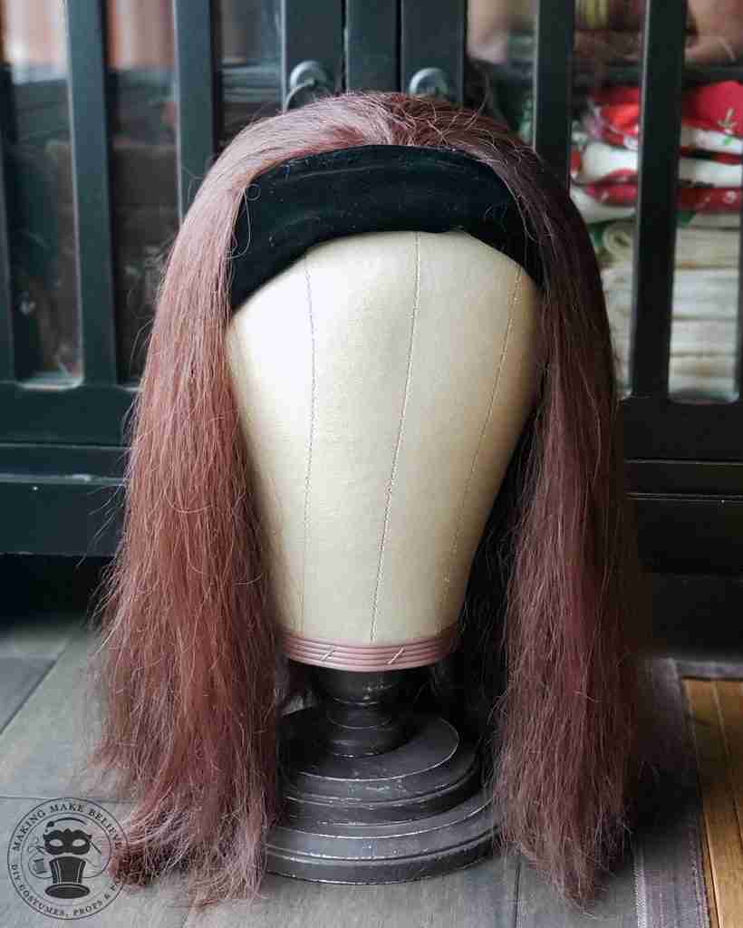 Thrift Store Vintage Brunette Costume Wig