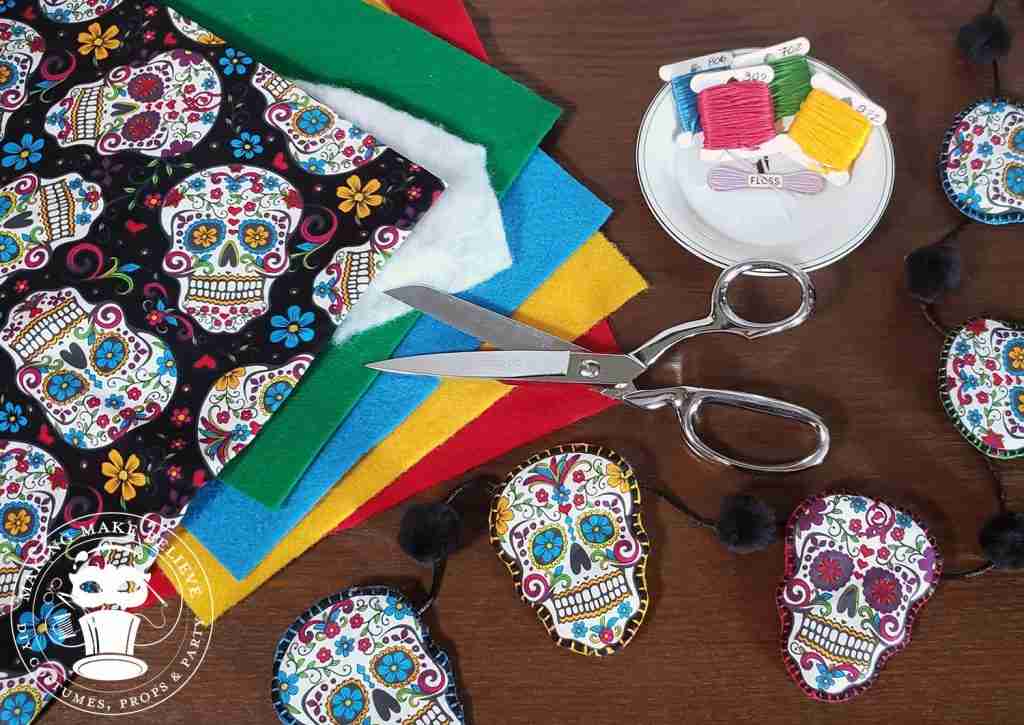 Supplies for Halloween Fabric Hack