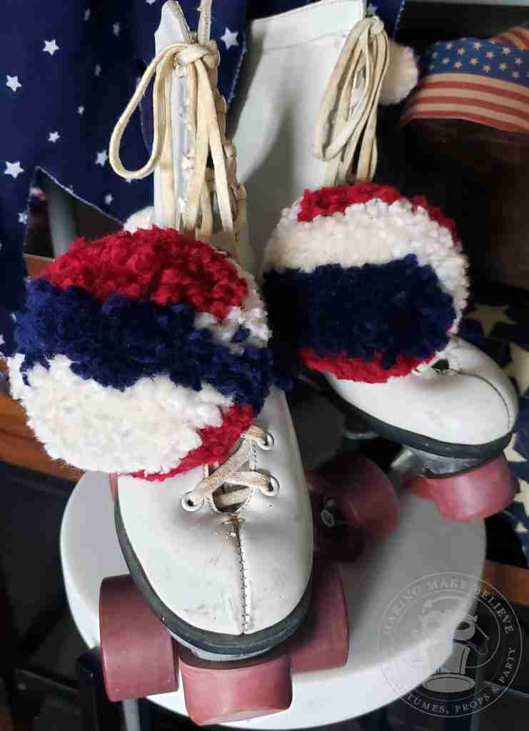 Vintage Roller Skates with Pom Poms