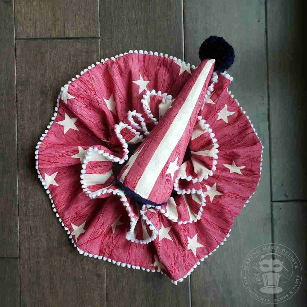 Reversible Ruffle Clown Collar & Hat