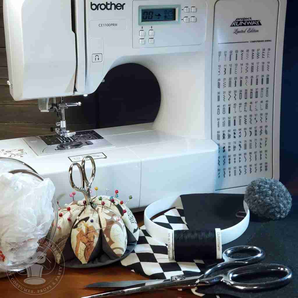 Supplies For DIY Clown Hat