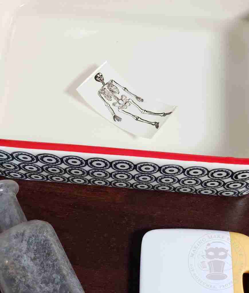 Halloween Skeleton Waterslide Decal In Water