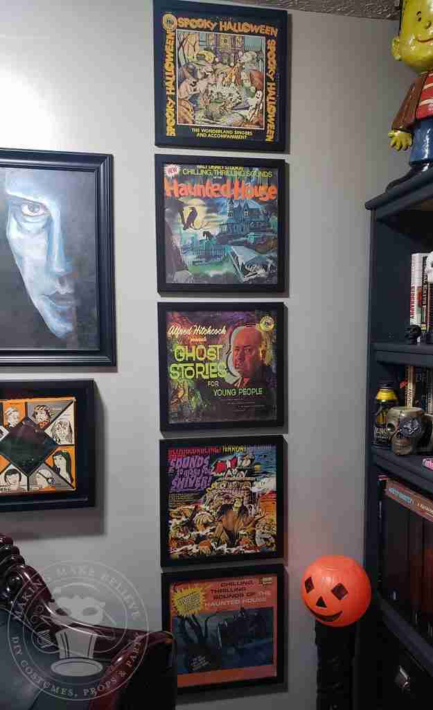Vintage Album Display Wall