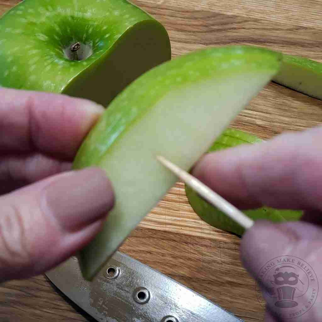 Skewer Apple Slices