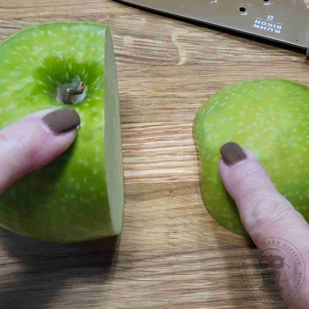 Turn Apple Slice To Side