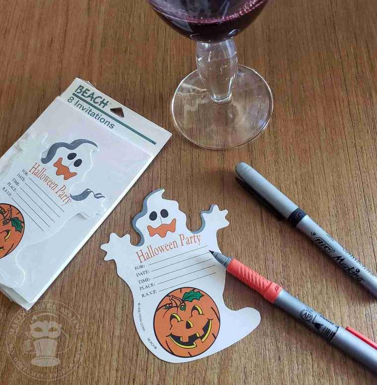 Vintage Halloween Party Invites
