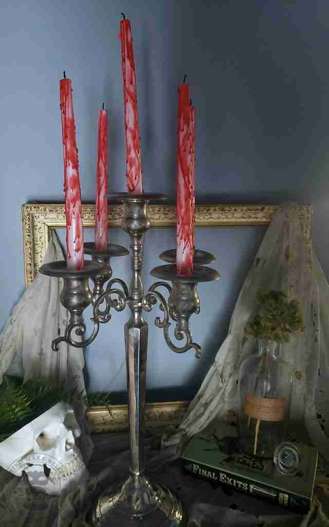 Halloween Bloody Drip Creepy Candle