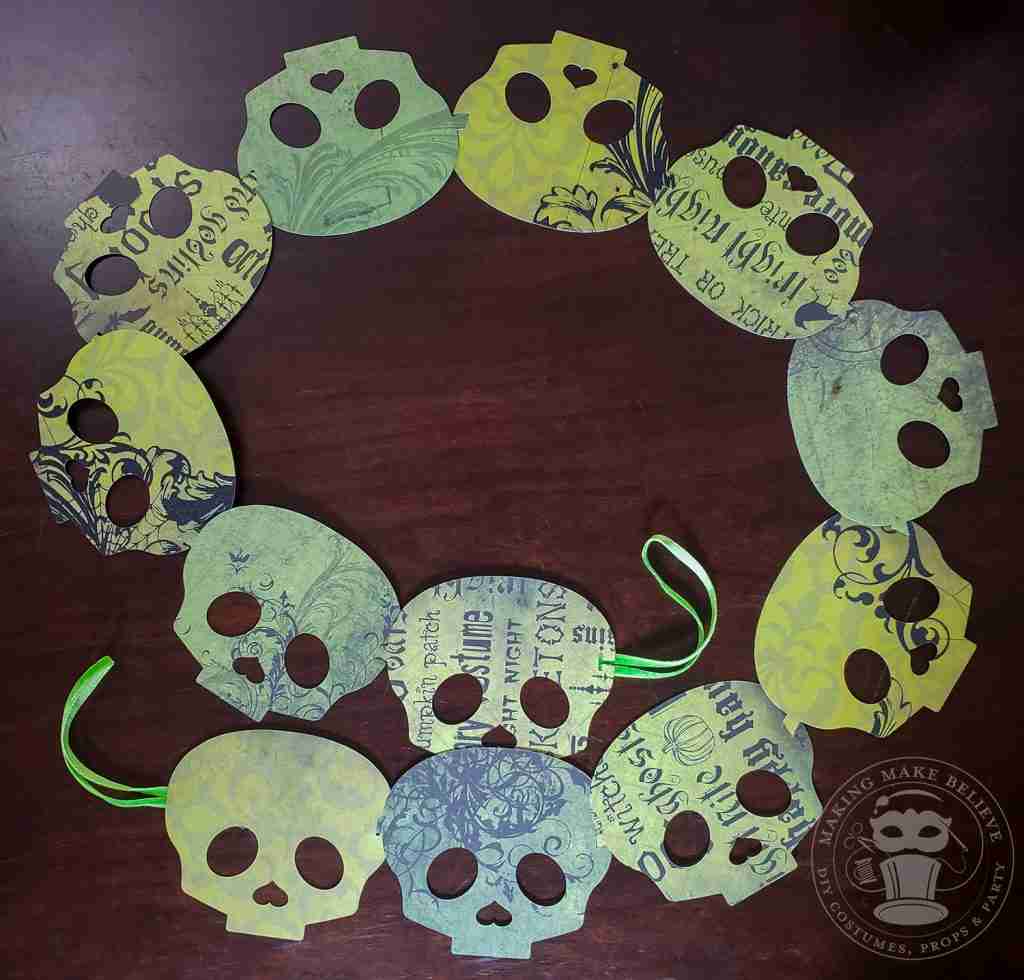 Halloween DIY Skull Banner