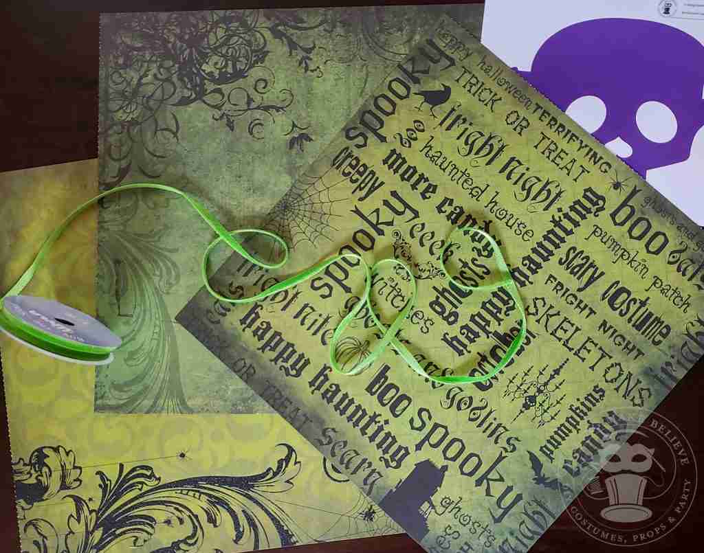 DIY Skull Banner supplies