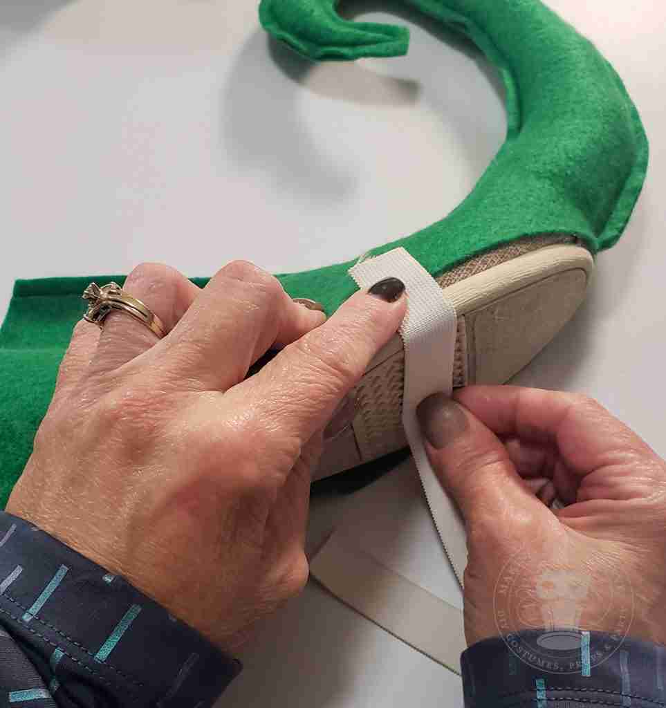 Place Elastic and Mark at Ball of Foot