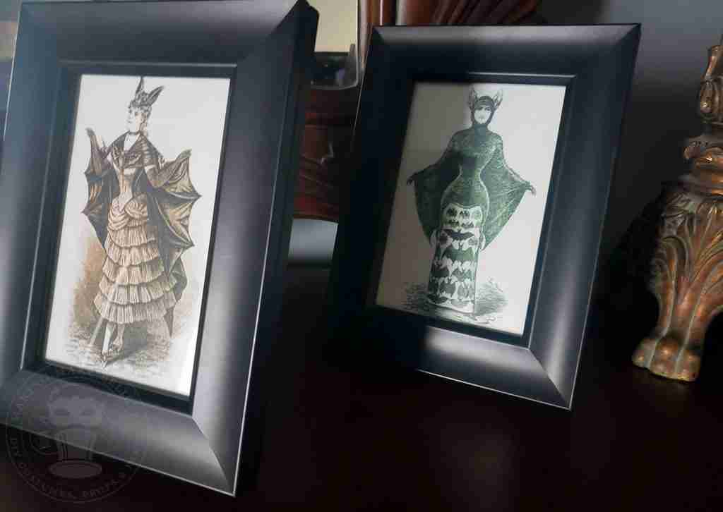Bat Girl Vintage Style Prints