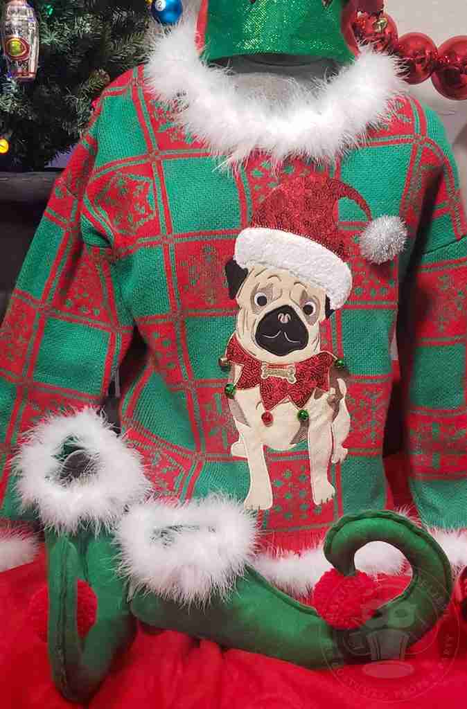 Ugly Christmas Sweater and Elf Shoe Covers