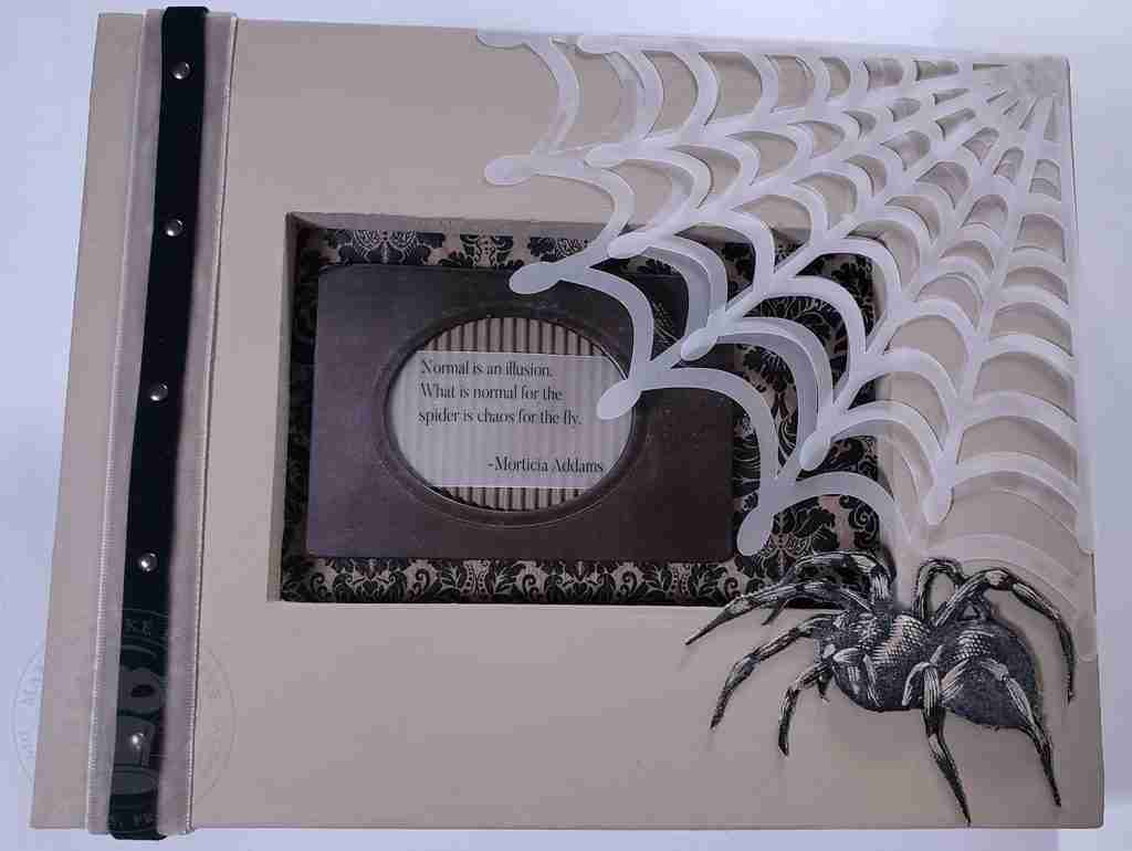Fabric Spider on Frame for DIY Halloween Decor