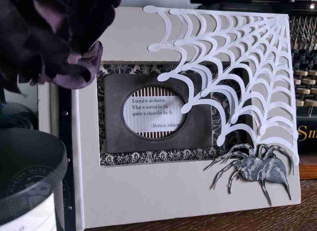 Morticia Addams Quote Frame DIY Halloween Decor