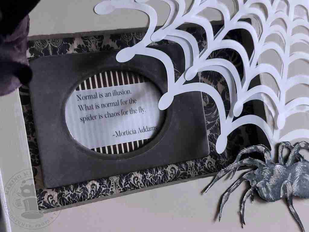 Morticia Addams Quote Frame DIY Halloween Decor