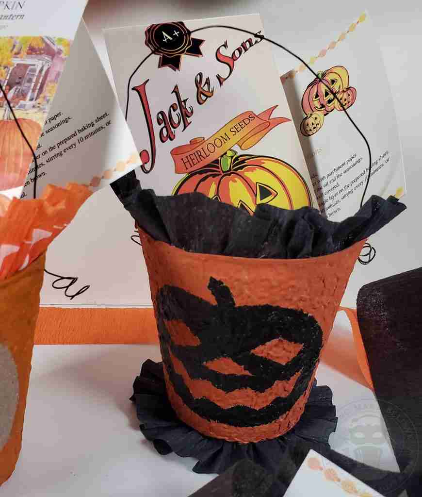DIY Halloween Gift Pumpkin Peat Pot
