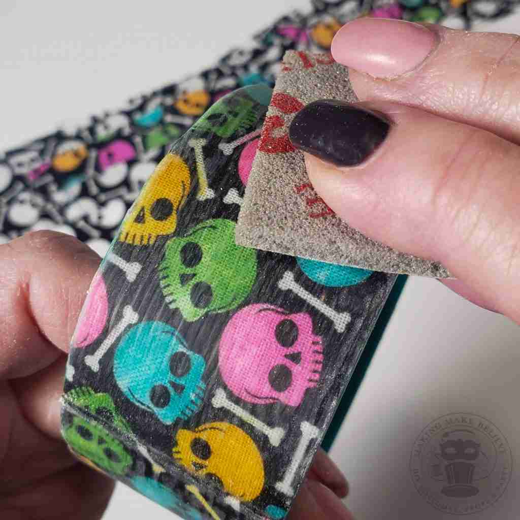 Sand Halloween Bracelet Bangle with Super Fine Sanding Pad