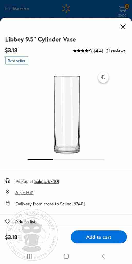 Walmart Vase