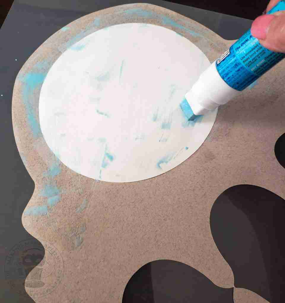 Add Glue To Back of Tombstone Epitaph