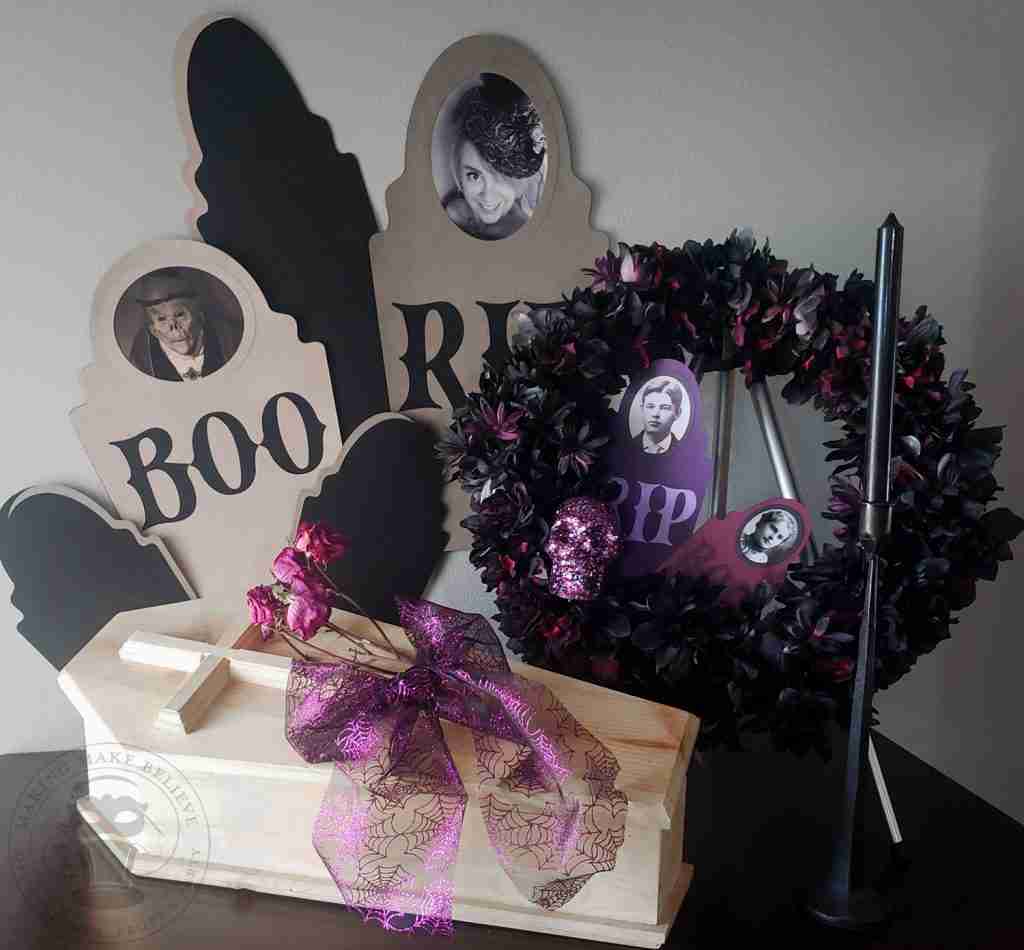 DIY Halloween Party Decorations Wreath & Wall Decor