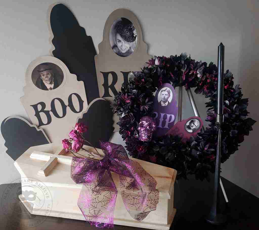 DIY Halloween Party Decorations Wreath & Wall Decor