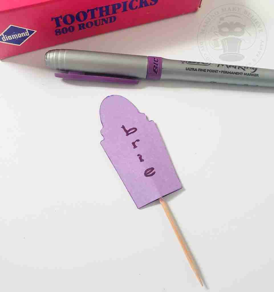 Fold Tombstone To Enclose Toothpick