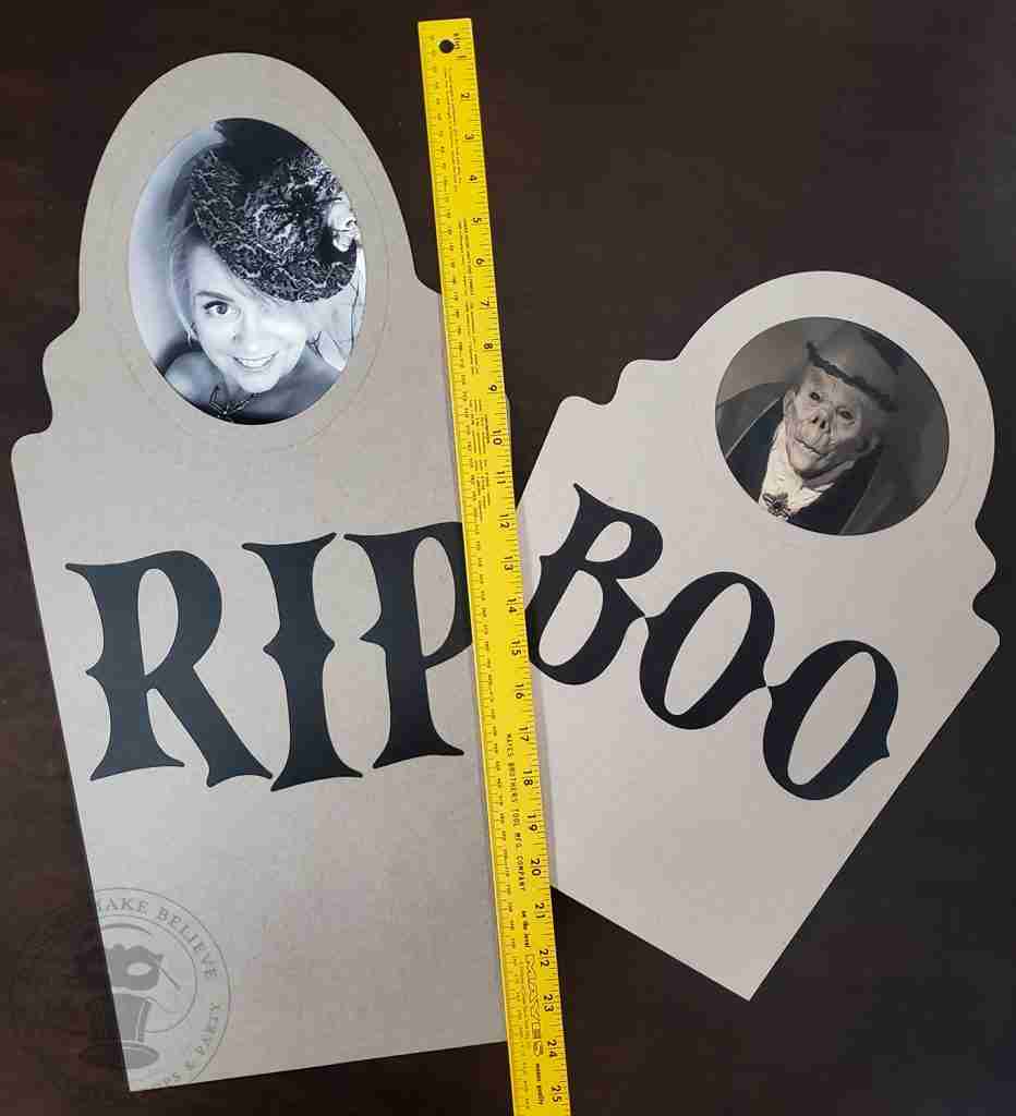 Size of Tombstone Portraits DIY Halloween Party Wall Decorations