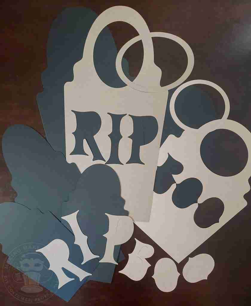 Cutouts for DIY Halloween Party Decorations Wall Tombstone Portraits