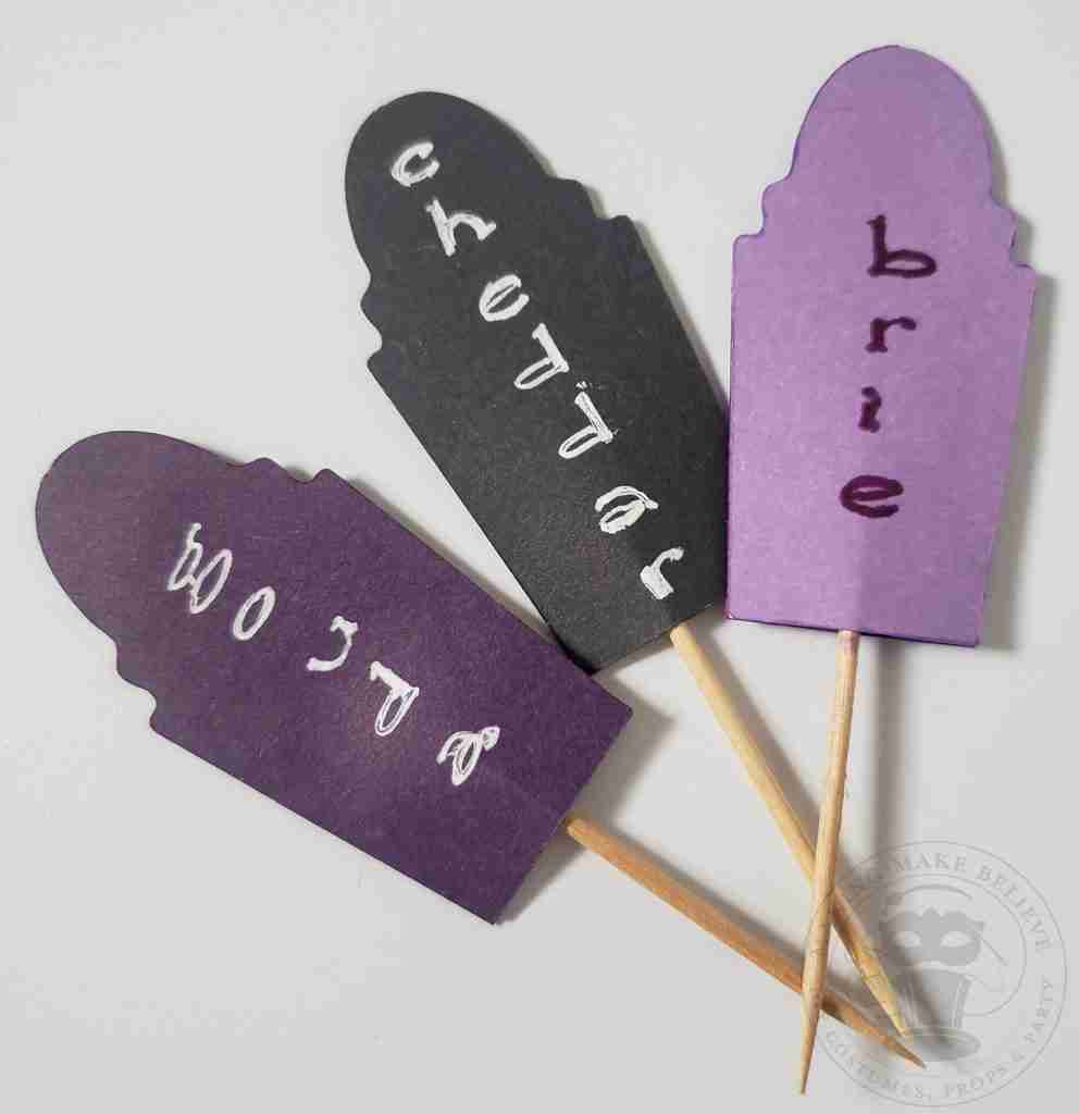 Tombstone Portrait Party Picks Food Labels